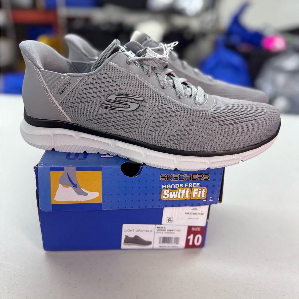 Skechers Men's Light Gray Athletic Shoes